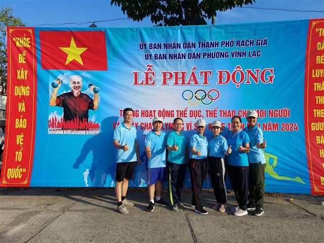 Đài TTDH Kiên Giang tham gia Ngày chạy Olympic vì sức khỏe toàn dân năm 2024