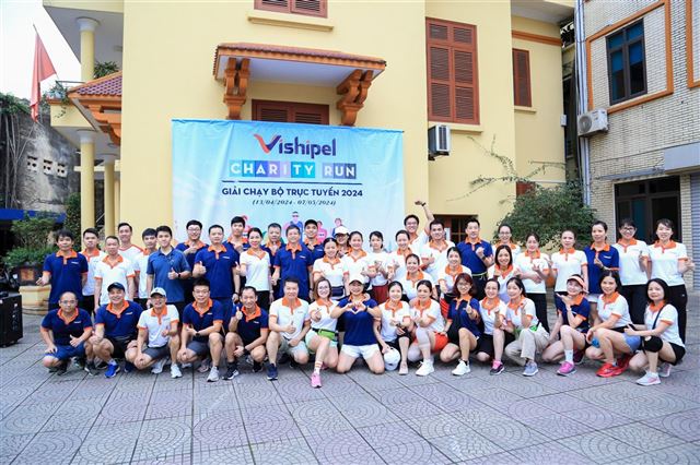 Hơn 300 vận động viên tham gia Giải chạy hưởng ứng giải chạy bộ trực tuyến VISHIPEL năm 2024 – VISHIPEL CHARITY RUN