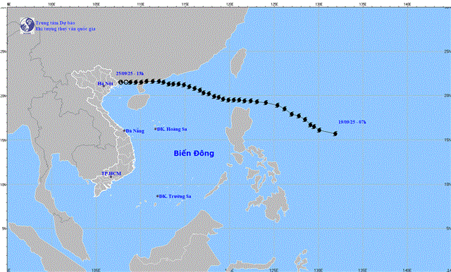 Tin cuối cùng về Cơn bão số 9 (Tin phát lúc 14h00 ngày 25/09/2025)