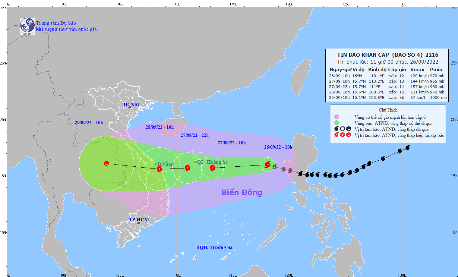 TIN BÃO KHẨN CẤP  (Cơn bão số 04)