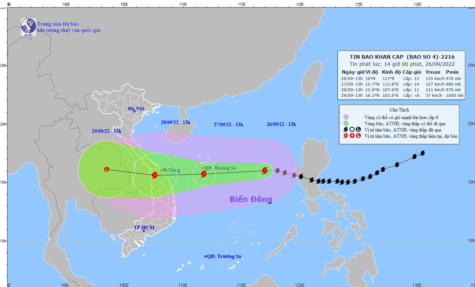 TIN BÃO KHẨN CẤP  (Cơn bão số 04)