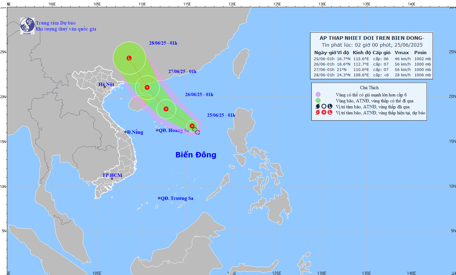 TIN ÁP THẤP NHIỆT ĐỚI TRÊN BIỂN ĐÔNG