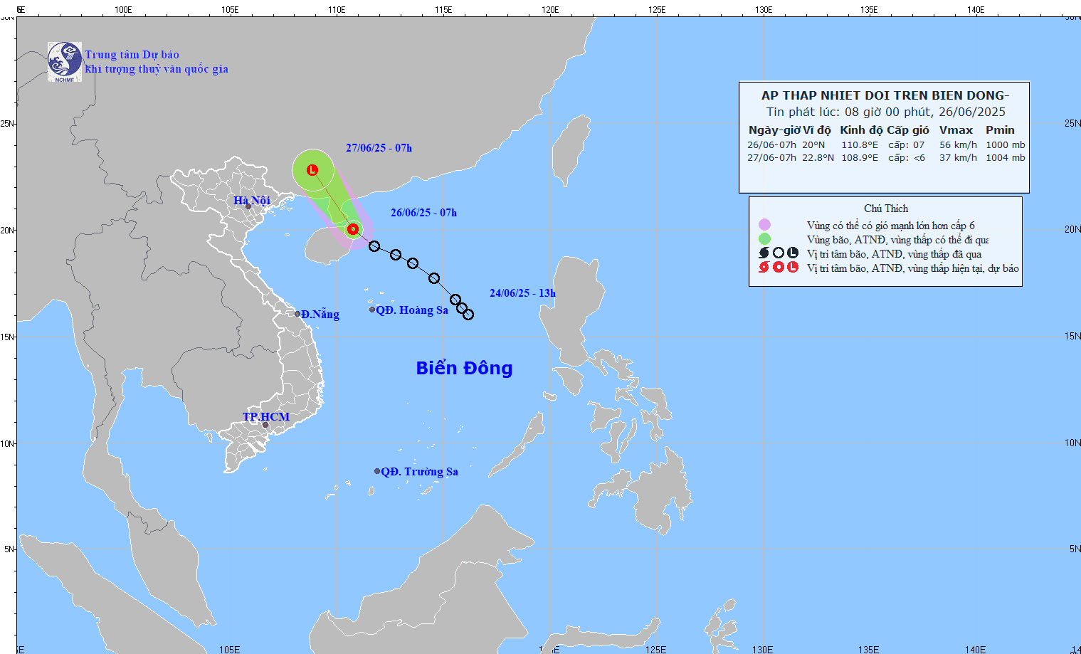 TIN ÁP THẤP NHIỆT ĐỚI TRÊN BIỂN ĐÔNG