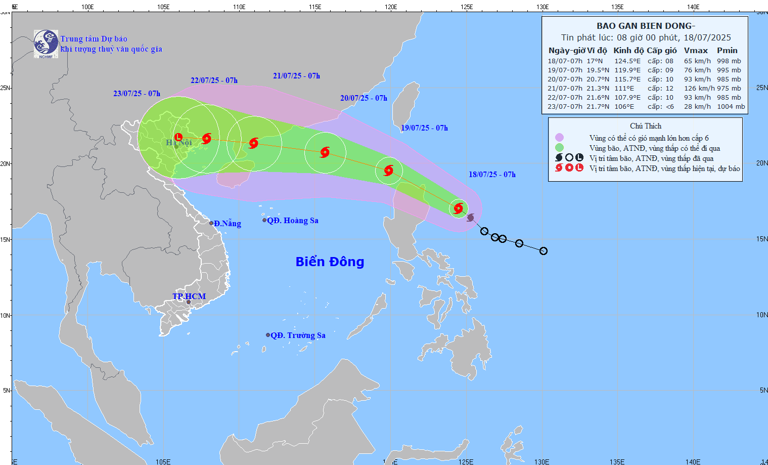 TIN BÃO GẦN BIỂN ĐÔNG (Cơn bão WIPHA)