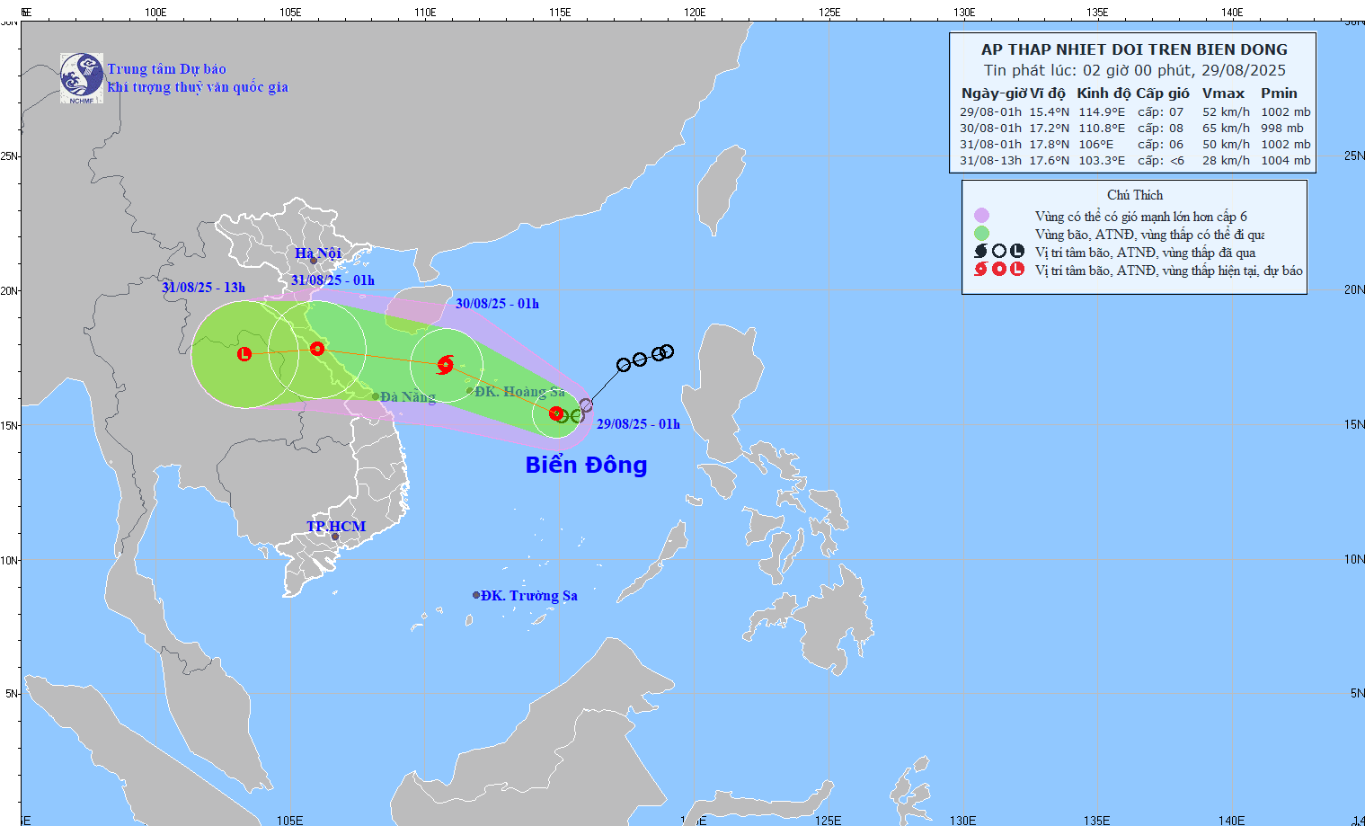 TIN ÁP THẤP NHIỆT ĐỚI TRÊN BIỂN ĐÔNG