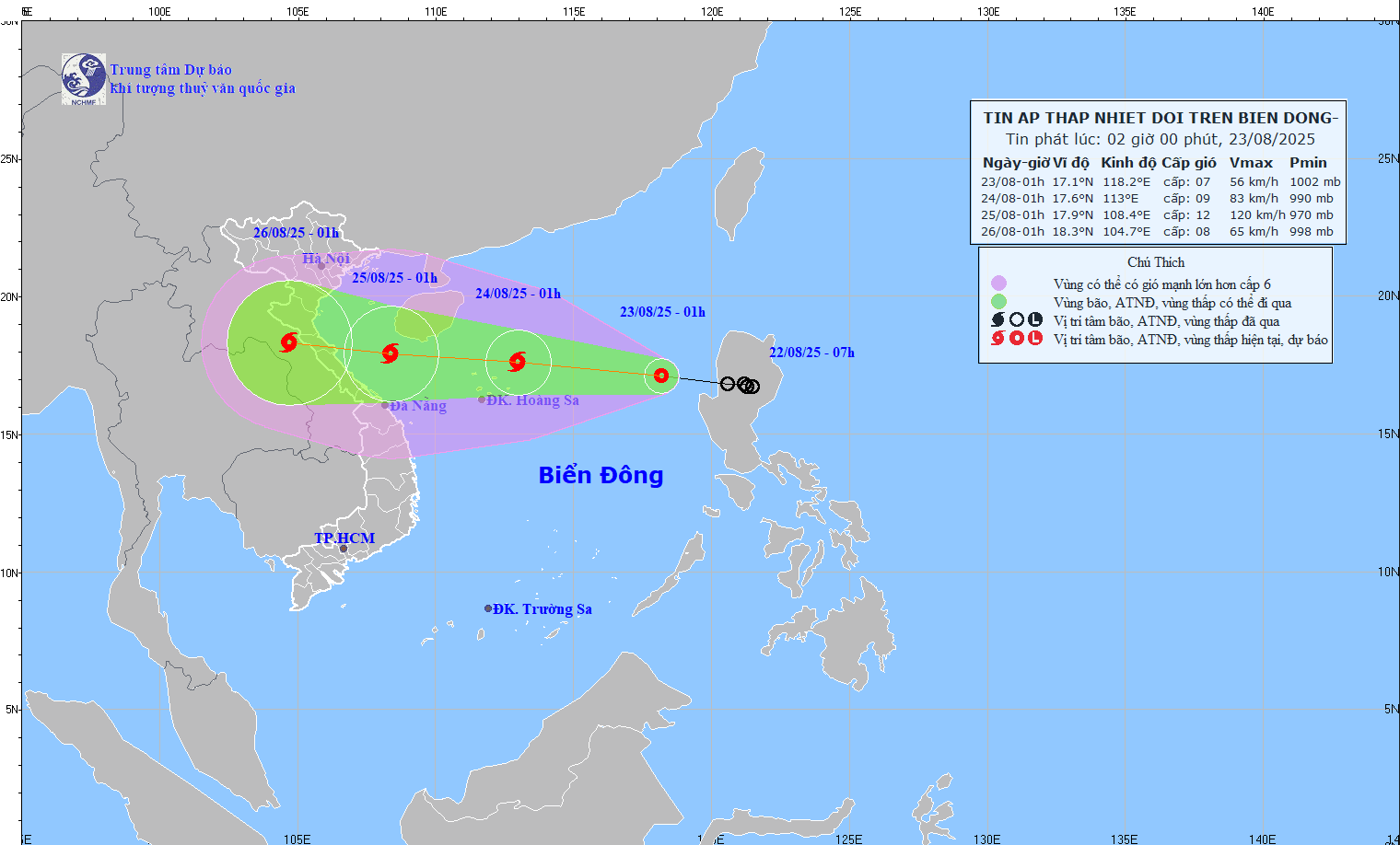 TIN ÁP THẤP NHIỆT ĐỚI TRÊN BIỂN ĐÔNG