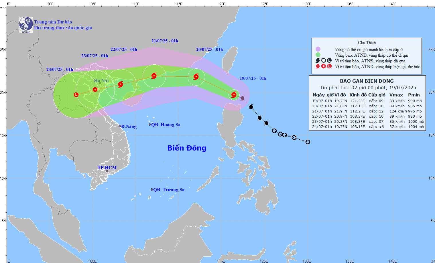 TIN BÃO GẦN BIỂN ĐÔNG (Cơn bão WIPHA)
