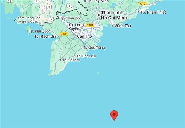Hỗ trợ y tế thuyền viên tàu DANISA nghi đau ruột thừa