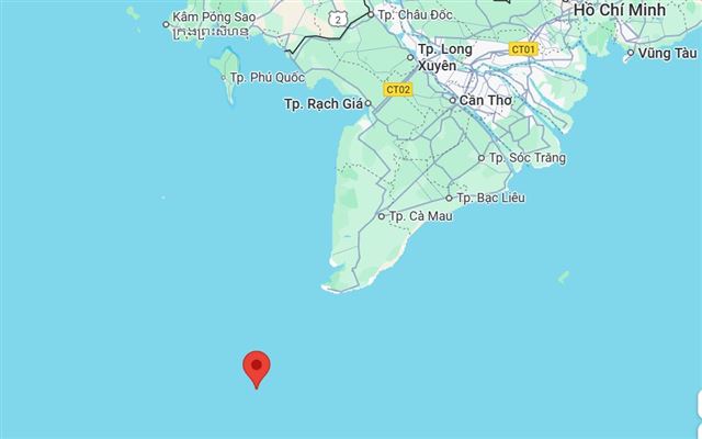Hệ thống TTDH Việt Nam hỗ trợ tìm kiếm thuyền viên tàu cá BT 97508 TS mất tích