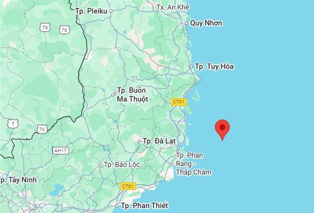 Hỗ trợ tìm kiếm tàu cá KH 90026 TS cùng 8 thuyền viên mất tích