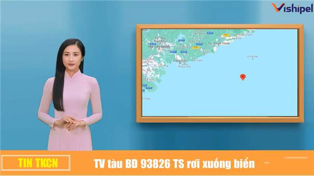 TV tàu BĐ 93826 TS rơi xuống biển mất tích