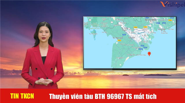 Thuyền viên tàu BTH 96967 TS mất tích ngoài khơi