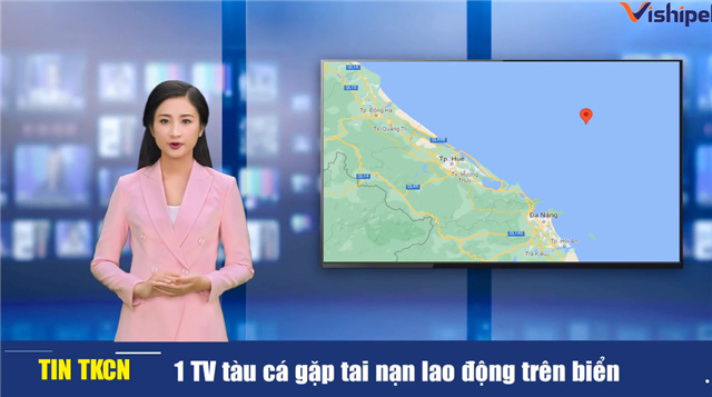 1 TV gặp tai nạn lao động trên biển