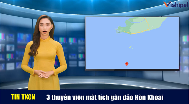 3 thuyền viên tàu cá mất tích gần đảo Hòn Khoai