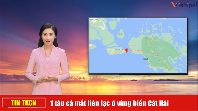 Một tàu cá mất liên lạc ngoài khơi vùng biển Cát Hải – Hải Phòng